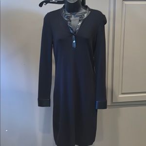 ETCETERA black long sleeve dress. Long.